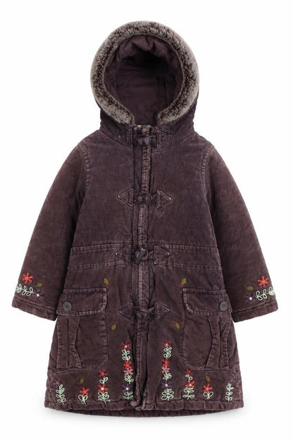 Front view of RJR.John Rocha girls’ brown duffle coat 3 years