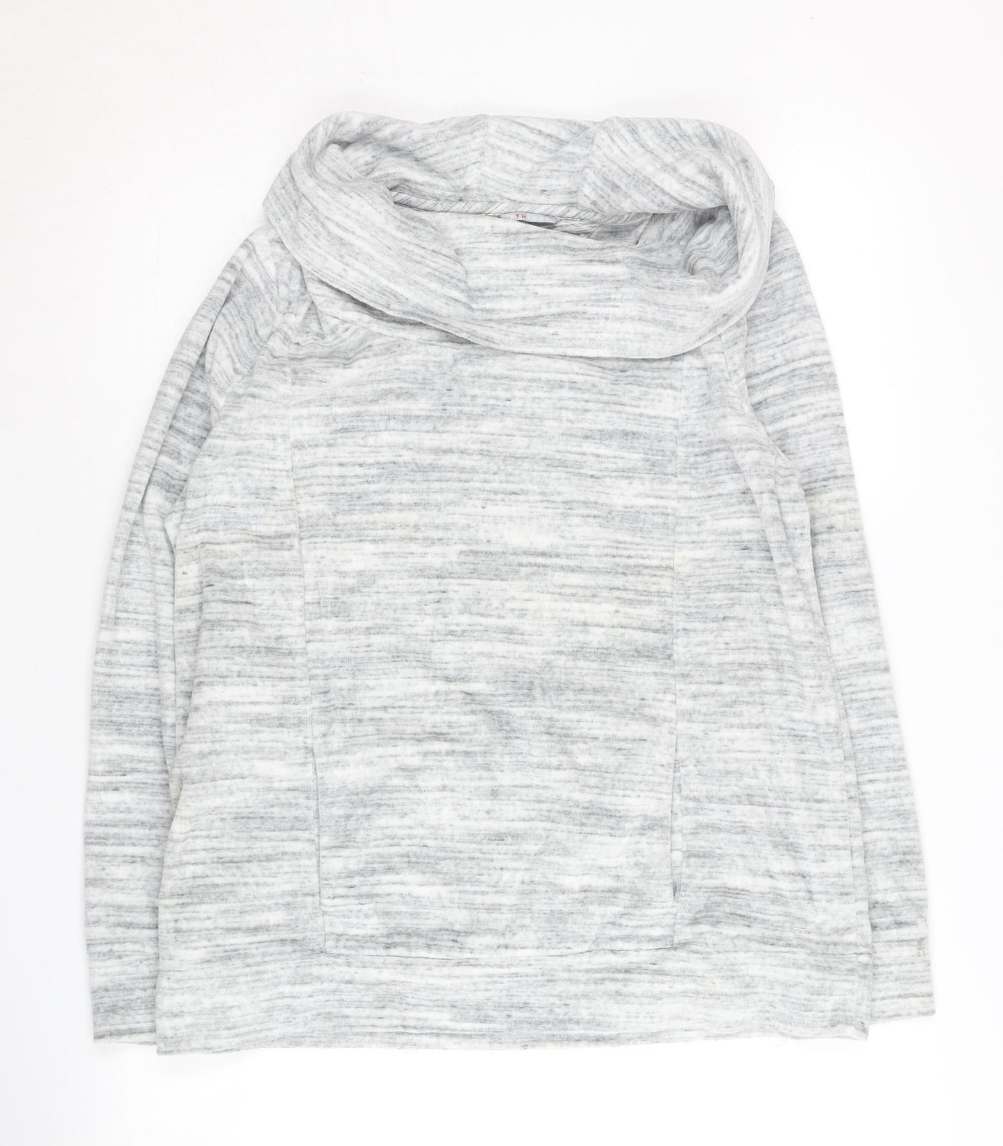 Tommy Hilfiger Women's Grey Pullover Hoodie, Size L