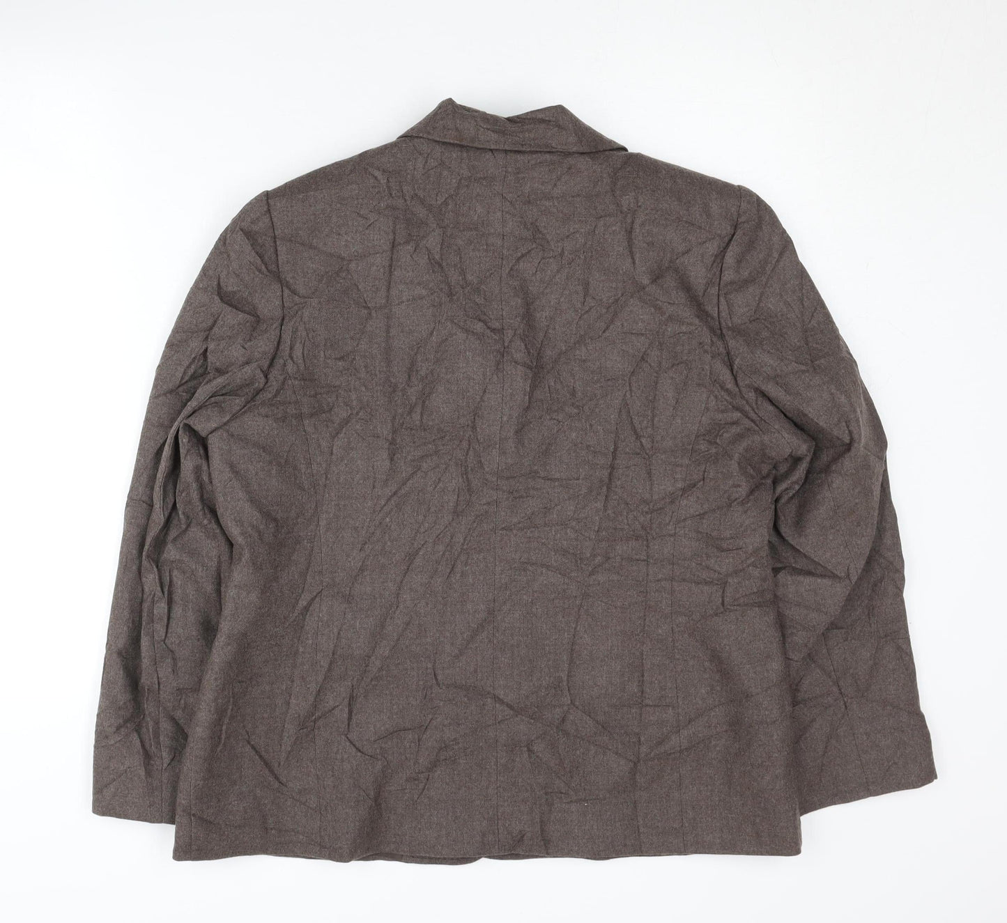 Eastex Women's Brown Wool Blend Blazer Size 14