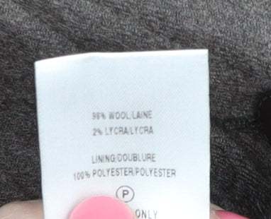 Eastex Women's Brown Wool Blend Blazer Size 14