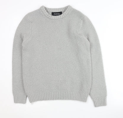 Firetrap Men's Grey Pullover Jumper - Medium