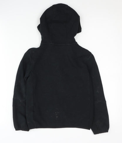Nike Boys Black Full Zip Hoodie 6-7 Years Fleece