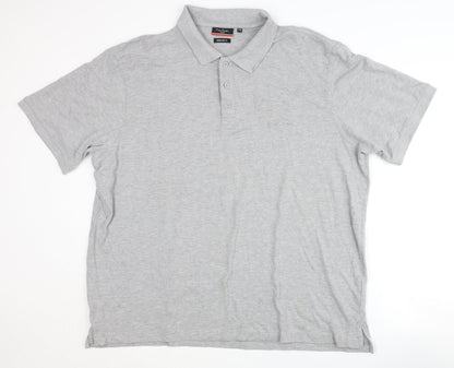 Pierre Cardin Men's Grey 4XL Polo Shirt