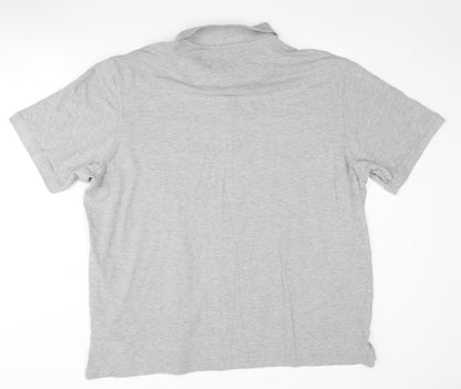 Pierre Cardin Men's Grey 4XL Polo Shirt