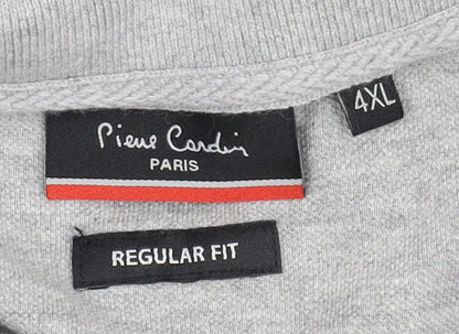 Pierre Cardin Men's Grey 4XL Polo Shirt