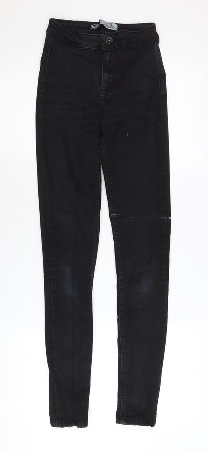 Womens UK Size 24 Superdry Slim Fit Jegging Black Jeans