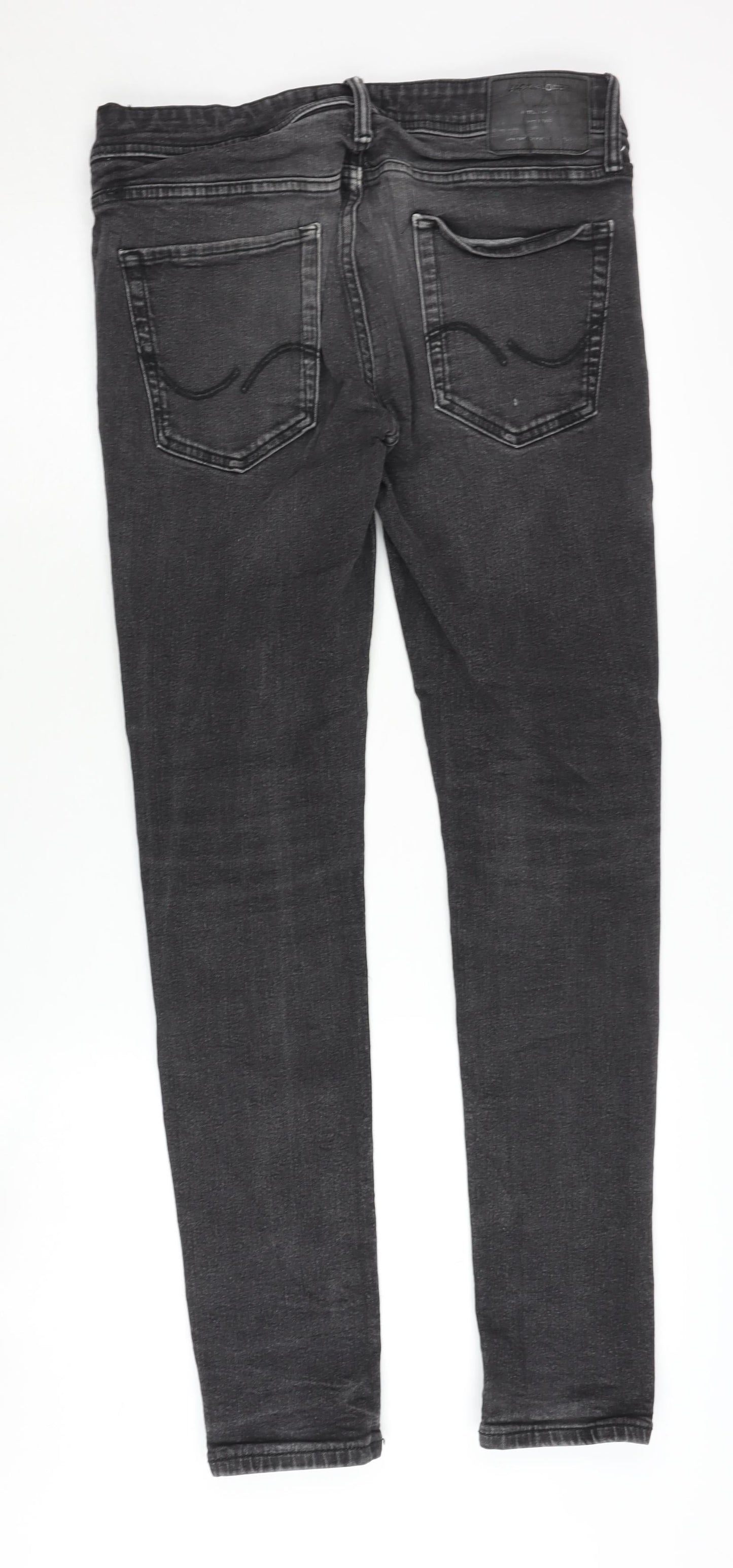 Jack & Jones Men's Black Skinny Jeans 32 Slim Fit