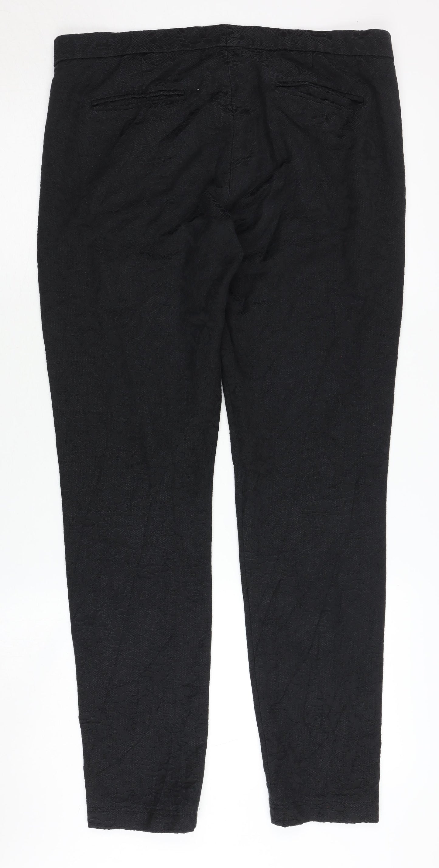 Elements Women's Black Trousers Size 10 Cotton Blend