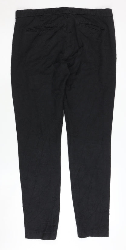 Elements Women's Black Trousers Size 10 Cotton Blend