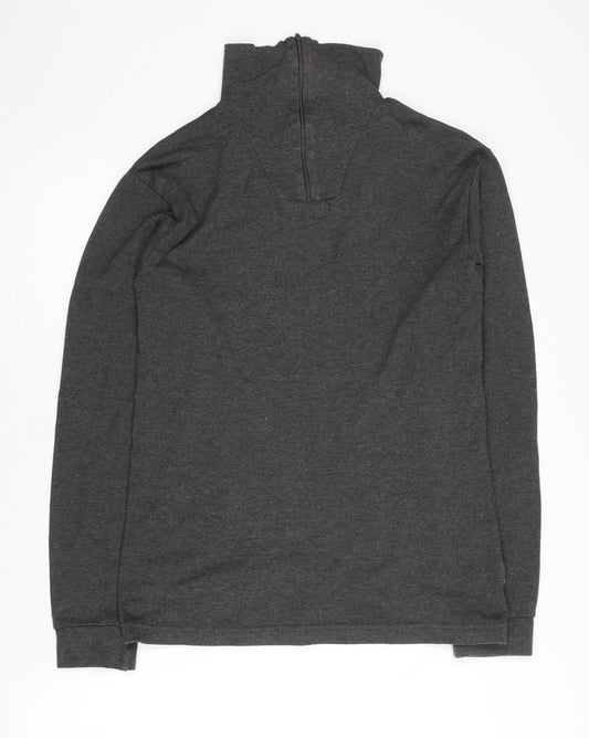 Mens UK Size S Trespass Grey Full Zip Sweatshirt