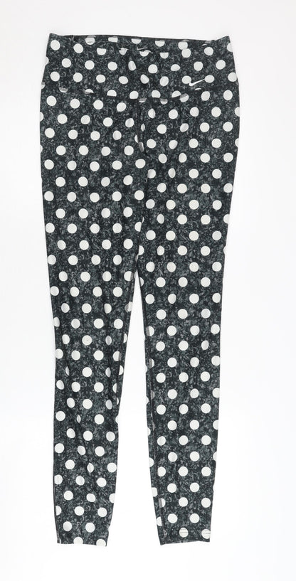 Nike Women's Black Polka Dot Leggings M
