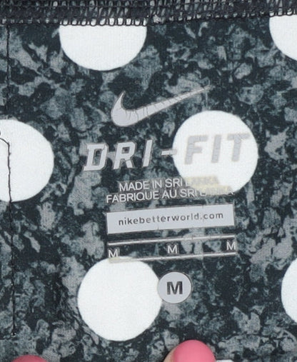 Nike Women's Black Polka Dot Leggings M