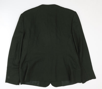 Eastex Women's Green Wool Blazer - Size 16, Vintage