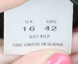 Eastex Women's Green Wool Blazer - Size 16, Vintage