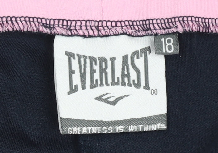 Everlast Women's Black Pink Gym Trousers Size 18