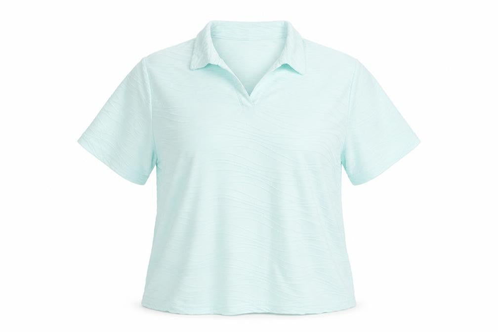 Honor Millburn Women's Blue Polo Shirt L Short Sleeve