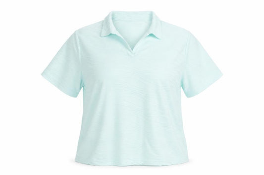Honor Millburn Women's Blue Polo Shirt L Short Sleeve
