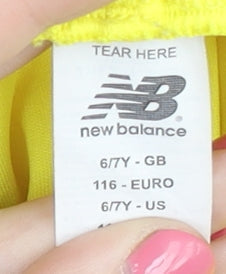 New Balance Boys Athletic Yellow Football Shorts - Size 6-7Y
