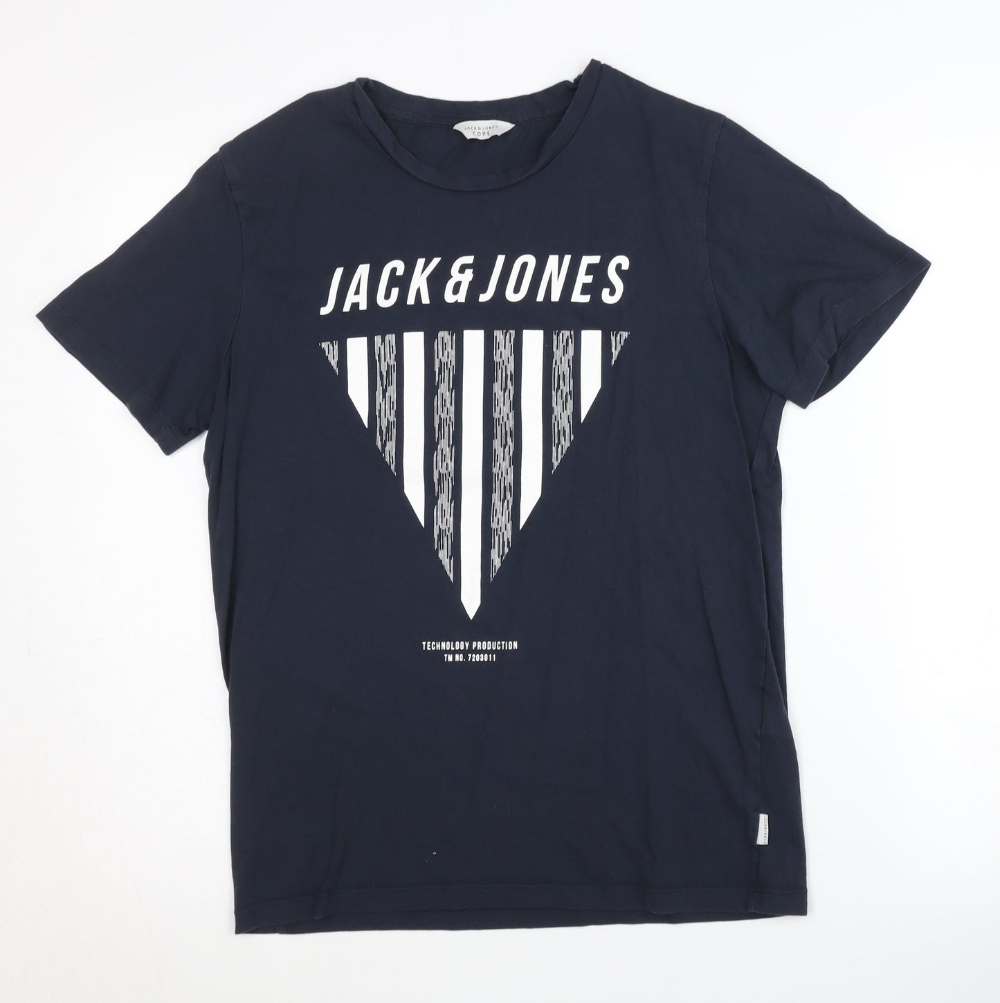 Mens UK Size S JACK & JONES Blue  T-Shirt