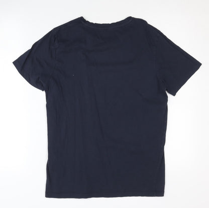 Mens UK Size S JACK & JONES Blue  T-Shirt
