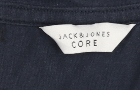 Mens UK Size S JACK & JONES Blue  T-Shirt