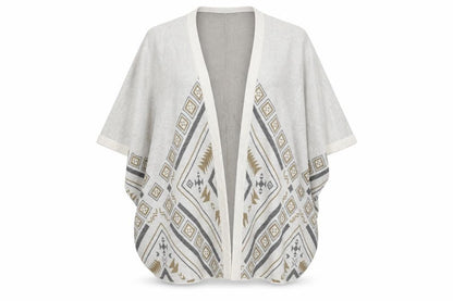 Womens UK Size 10 Animal Ivory Cape Jumper
