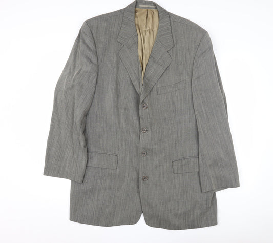 Mens UK Size 44 Van Gils Regular Grey Suit Jacket