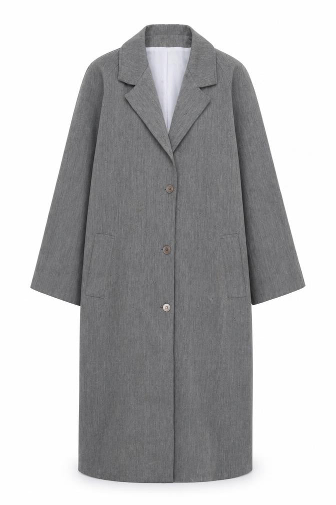Womens UK Size 12 Burton Grey Overcoat
