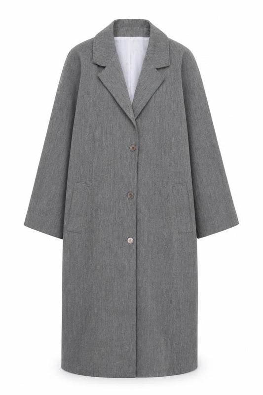 Womens UK Size 12 Burton Grey Overcoat