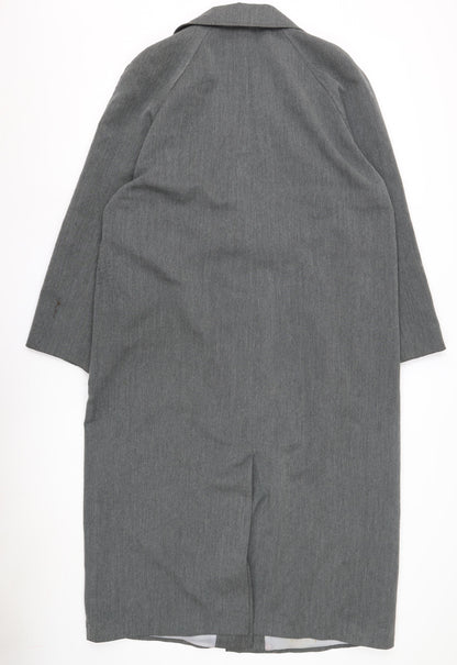 Burton Women's Grey Overcoat, Size 12, Elegant Business Wear