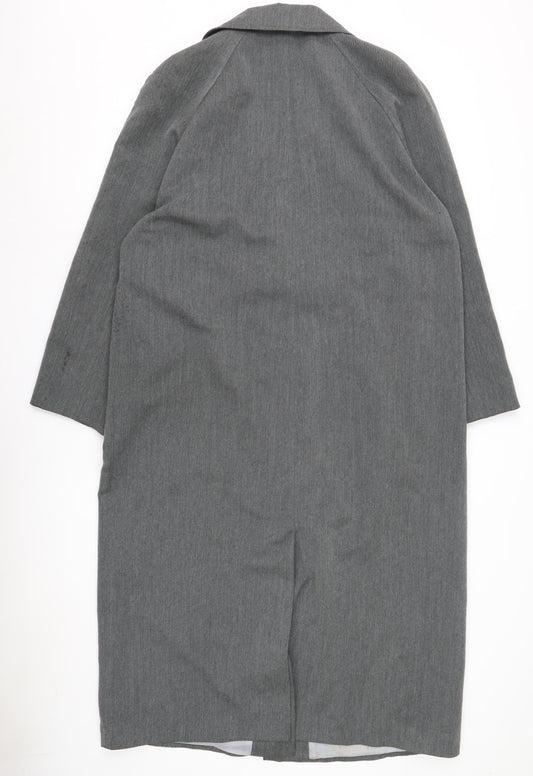 Burton Women's Grey Overcoat, Size 12, Elegant Business Wear