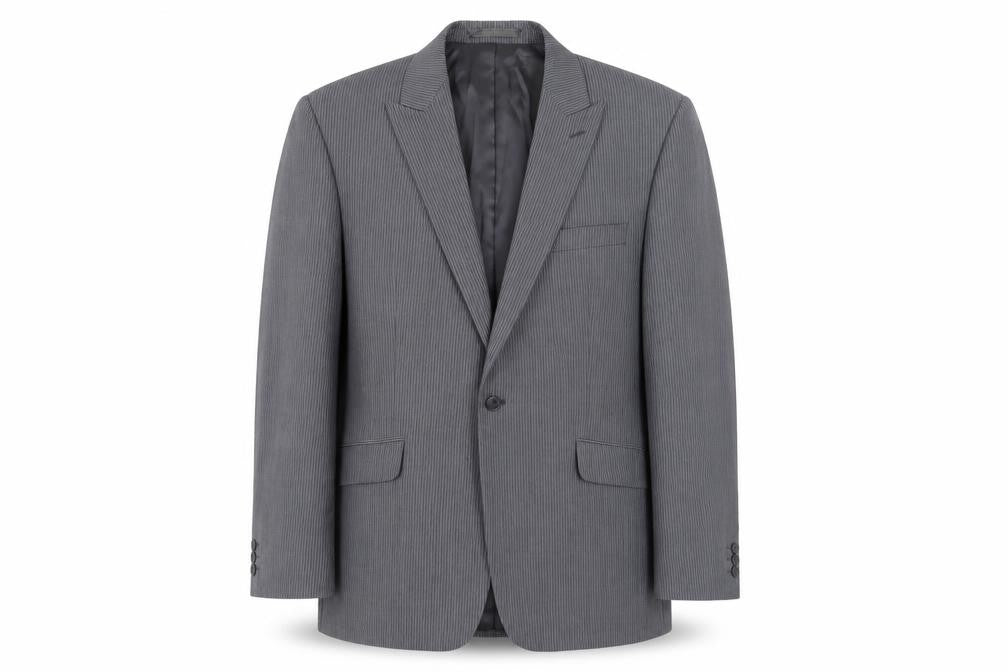 Mens UK Size 44 Jeff Banks Regular Grey Suit Jacket