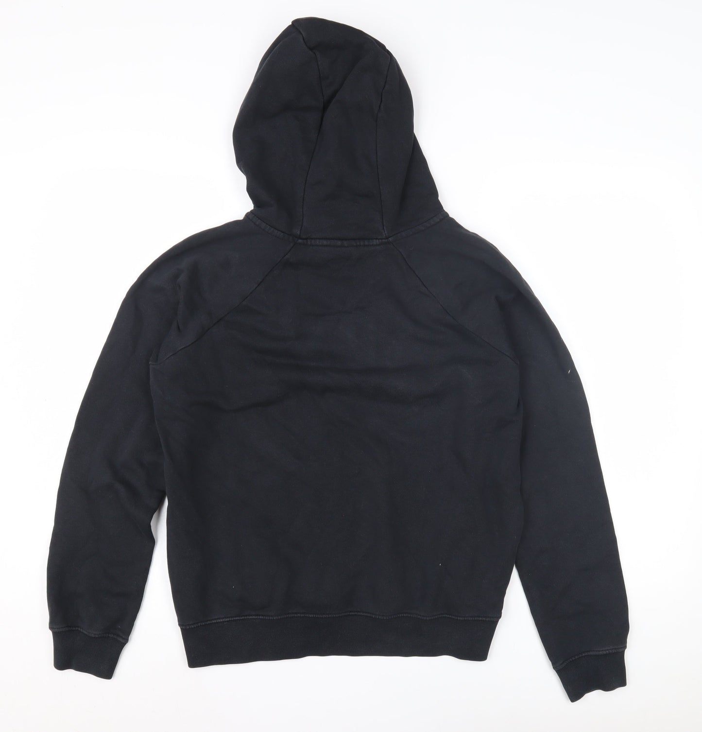 Nike Boys Black Pullover Hoodie with Logo - Size S
