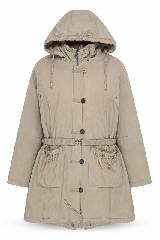 EasyComfort Women's Beige Parka Coat Size 14