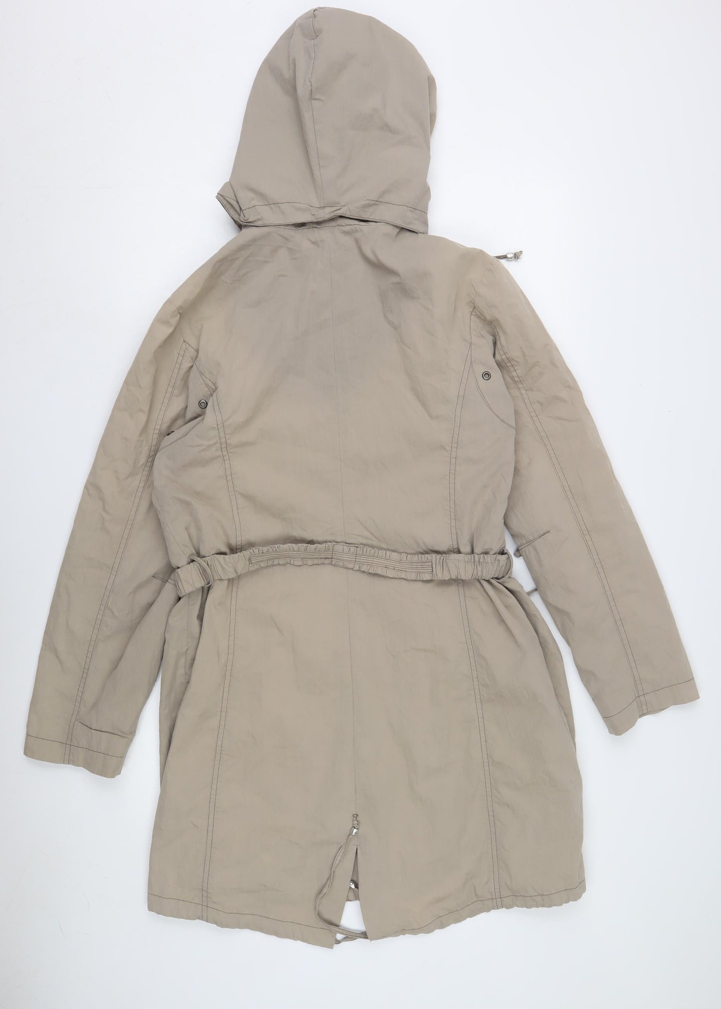 EasyComfort Women's Beige Parka Coat Size 14