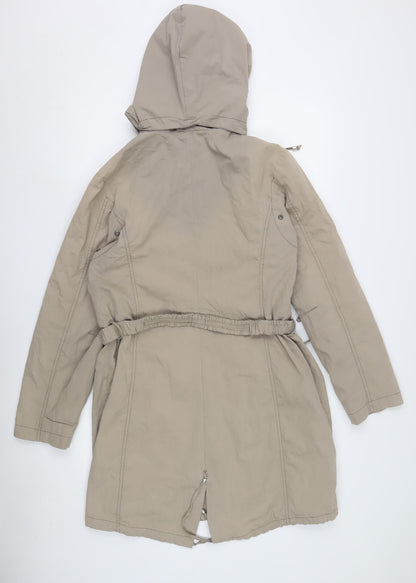 EasyComfort Women's Beige Parka Coat Size 14