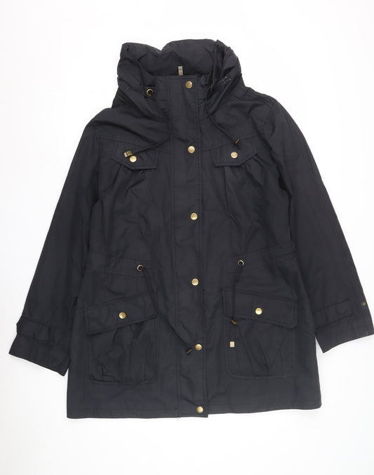 Hawke & Co Women's Black Parka Jacket, L