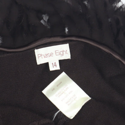 Womens UK Size 14 Phase Eight Black Cardigan Jumper