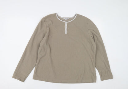 Hawkshead Women’s Beige Long Sleeve Nightshirt Size 14