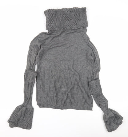 Womens UK Size 10 SoulCal Grey Pullover Jumper