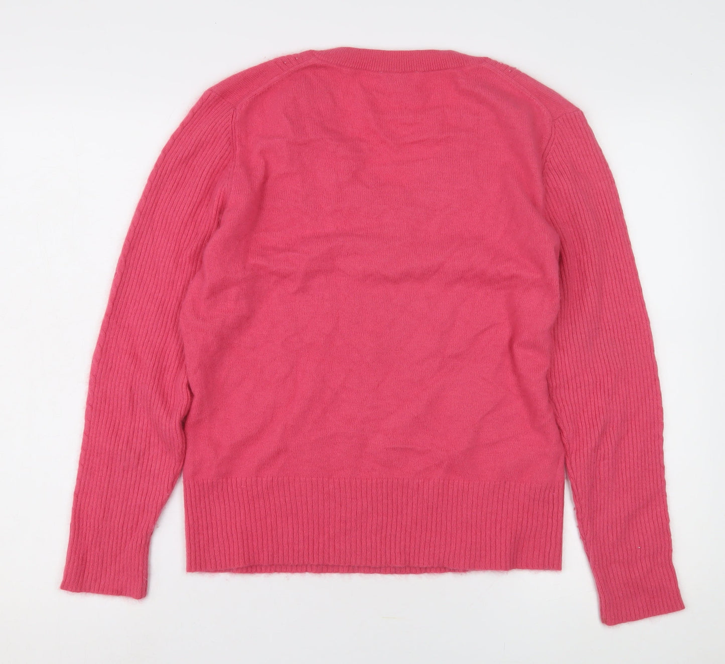 Womens UK Size 8 CC Pink Pullover Jumper
