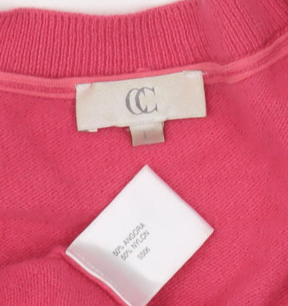 Womens UK Size 8 CC Pink Pullover Jumper