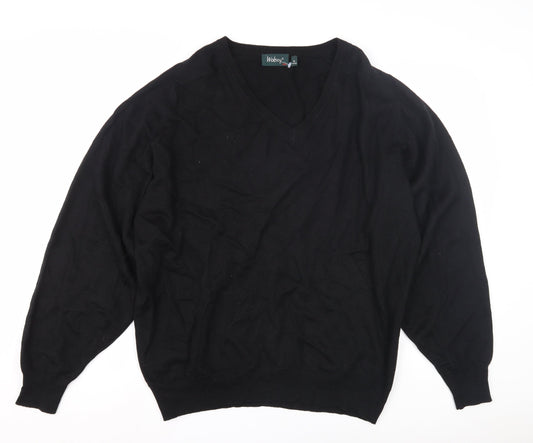 Wolsey Men's XL Black V-Neck Pullover Jumper