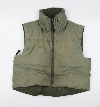 Unisex Adults UK Size XL Zara Green Puffer Jacket