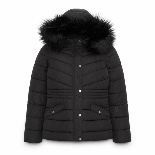 Womens UK Size 12 New Look Black Puffer Jacket