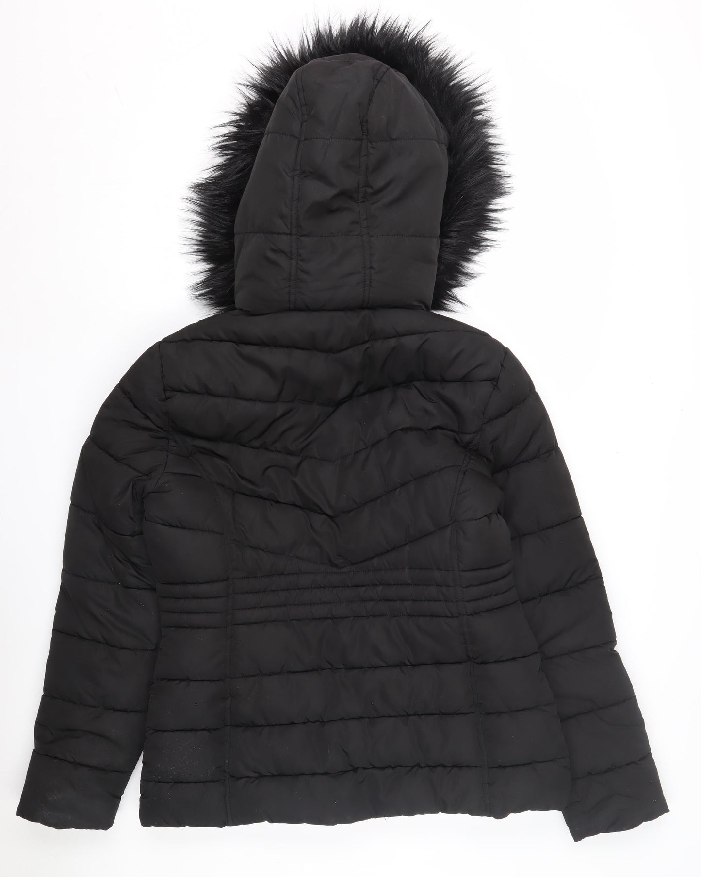 Womens UK Size 12 New Look Black Puffer Jacket