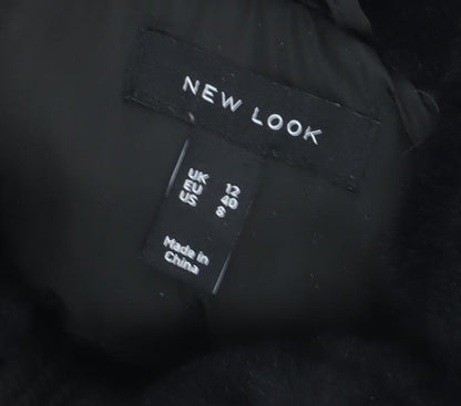 Womens UK Size 12 New Look Black Puffer Jacket