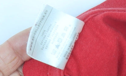 B&C Collection Red Monotonix Graphic Men's T-Shirt M