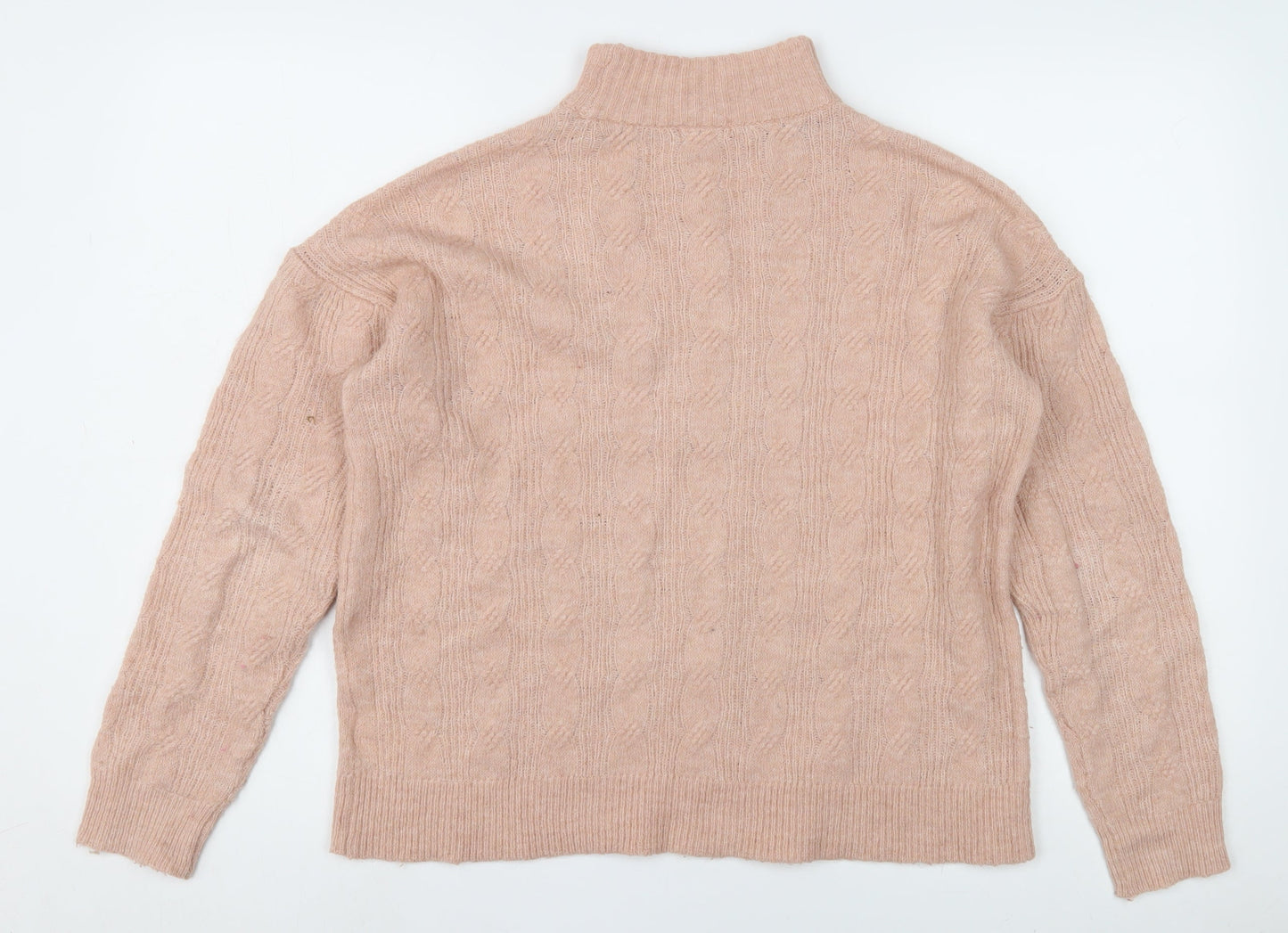 Womens UK Size XS Pieces Pink Pullover Jumper
