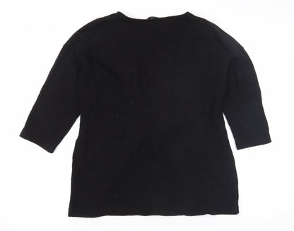 Womens UK Size S Great Plains Black Pullover Jumper